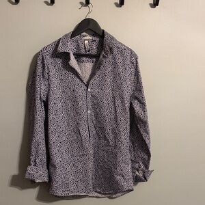 Men's Blue Patterned Shirt